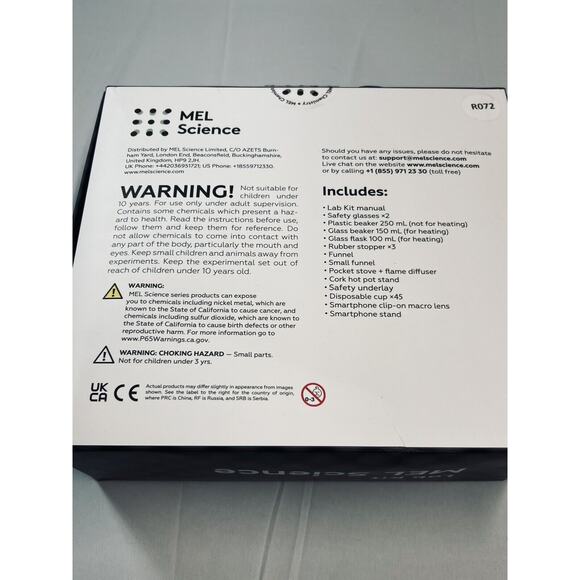 New MEL Lab Kit Ages 10+ Safety Glasses Pocket Stove Glass Beaker Flask & More - Picture 4 of 4